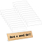 BENECREAT 22 Pack Acrylic Display Stands Name Plates for Desks 20x2.9x5cm Clear Back Sign Holder Stand for Table Display, License Name Label Holder