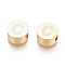 304 Stainless Steel Beads, Flat Round with Letter, Letter.C, 10x4.5mm, Hole: 2mm