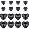 GORGECRAFT 200Pcs 2 Sizes Black Heart Rhinestone Flat Back Faceted Acrylic Rhinestones Flatback Plastic Gems Costume Jewels Embellishments for Jewelry Making Sewing DIY Crafts Home Wedding Decoration
