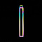 201 Stainless Steel Pendants, Laser Cut, Hollow, Rectangle/Bar, Rainbow Color, 32x4x1mm, Hole: 1.6mm