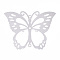201 Stainless Steel Butterfly Chandelier Component Links, Stainless Steel Color, 40.5x54x0.3mm, Hole: 1.2~1.8mm