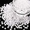 8/0 Opaque Glass Seed Beads, Round Hole, Frosted Colours, Round, White, 3~4x2~3mm, Hole: 0.8mm, about 333pcs/10g