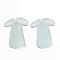 Translucent Resin Mushroom Charms, Light Cyan, 13.5x11x7mm, Hole: 1.6mm