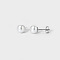 Elegant Stainless Steel Imitation Pearl Stud Earrings, Round, Silver