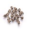 Brass Cord Ends, Antique Bronze, 10x6mm, Hole: 1.2mm, 5.5mm inner diameter