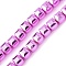 Electroplated Synthetic Non-magnetic Hematite Beads Strands, Faceted, Table Cut Cube Beads, Purple Plated, 6x6x5.5~6mm, Hole: 1mm, about 70~71pcs/strand, 15.75~15.98''(40~40.6cm)