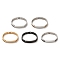 304 Stainless Steel Bracelets, Watch Band Men's Bracelets, Mixed Style, Mixed Color, 200x10mm