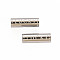 Tarnish Resistant 304 Stainless Steel Beads, Column with Word Lucky, Stainless Steel Color, 15x5mm, Hole: 1.8mm