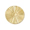 PVD Vacuum Plating 201 Stainless Steel Pendants, Flat Round Charm, Real 18K Gold Plated, 25x1mm, Hole: 1.5mm
