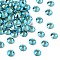 Preciosa® MAXIMA Crystal No Hotfix Flatback Stones, Czech Crystal, Dura Foiling, Round(438 11 615 Chaton Rose), 60230 200 Blue Zircon AB, SS12(3~3.2mm)