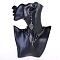 High End Resin Side Body Model Portrait Jewelry Stand, for Creative Jewelry Stand Jewelry Organizer Display Rack, Black, 19.1x6.7x28.2cm