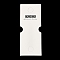 Fold Over Paper Jewelry Display Cards, for Necklaces Bracelets Storage, Rectangle, WhiteSmoke, Finished Product: 49.5x40x1mm, 10x4x0.05cm, Hole: 10mm