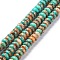 Synthetic Turquoise Beads Strands, Dyed, Rondelle, Orange, 8x5mm, Hole: 0.7mm, about 80~84pcs/strand, 15.94~16.14 inch(40.5~41cm)