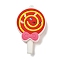 Candy Shape PVC Pendants, White, 57x34.5x14.5mm, Hole: 4mm