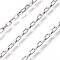 Tarnish Resistant 304 Stainless Steel Box Chains, Unwelded, with Spool, Stainless Steel Color, 2mm, Link: 4x2x1mm, about 82.02 Feet(25m)/roll