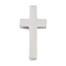 Non-Tarnish 304 Stainless Steel Pendants, Cross Charm, Stainless Steel Color, 28x14x3.5mm, Hole: 3mm
