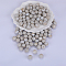 Round Silicone Focal Beads, Light Grey, 15mm, Hole: 2mm