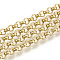 3.28 Feet 304 Stainless Steel Rolo Chains, Belcher Chain, Unwelded, Golden, 4x1.5mm