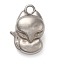 304 Stainless Steel Pendants, Fox Charm, Stainless Steel Color, 20x14x9mm, Hole: 2.5mm