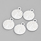 Alloy Pendants, Matte Style, Flat Round with Tree of Life, Cadmium Free & Nickel Free & Lead Free
, 925 Sterling Silver Plated, 19x15x2mm, Hole: 2mm