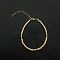 New Chinese Style Polymer Clay Heshi Beaded Bracelets, Hand Decoration Trendy for Women, Linen, Golden