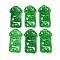 Natural White Jade Dyed Engraved Pendants, Hollow Auspicious Clouds Charms, 38.5x20x3mm
