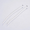Tarnish Resistant 304 Stainless Steel Flat Head Pins, Stainless Steel Color, 40x0.5mm, Head: 1.5mm