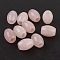 Natural Rose Quartz European Beads, Large Hole Beads, Barrel, 15~17x12~13.5mm, Hole: 4.5~5mm