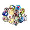 Handmade Lampwork Beads, Mixed Shapes, Mixed Color, 10.5~18.5x9.5~14mm, Hole: 1.6~2mm, about 24pcs/bag