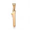 304 Stainless Steel Pendants, Number, Golden, Num.1, 20.5x5x1.5mm, Hole: 6.5x3mm