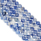 2 Strands Natural Blue Spot Jasper Round Beads Strands, 3mm, Hole: 0.8mm, about 126pcs/strand, 16 inch