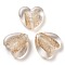 Heart Handmade Lampwork Beads, Clear, 19.5x20.5x6.5mm, Hole: 1.8mm