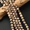 Natural Feldspar Beads Strands, Round, 6mm, Hole: 1mm, about 55pcs/strand, 38cm