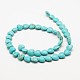 Сердце синтетические бирюзовые бусы нити TURQ-I019-10mm-08-2