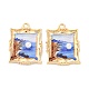 Подвески из эмали и сплава FIND-M060-03G-1