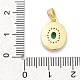 Подвески из латуни с микропаве из циркония KK-M303-02G-05-3