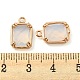 Латунь с подвесками из дымчатого стекла KK-G486-09G-3