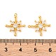 Латунные микропаве прозрачные подвески с фианитом KK-U017-10G-G-3