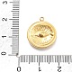 Подвески из нержавеющей стали 304 с эмалированными стразами RESI-R155-020G-03-3