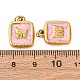 Подвески из нержавеющей стали 304 с эмалью STAS-U061-37G-A03-3