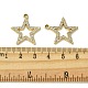 Подвески со стразами из сплава с ультрафиолетовым покрытием FIND-B039-02G-05-3