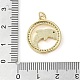 Латунные микропаве прозрачные подвески с фианитом KK-Q813-05G-4
