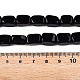 Натуральный черный камень бисер нитей G-T138-88-5