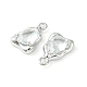 Латунные микропаве прозрачные кубические циркониевые подвески KK-L208-09P-B-3