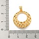 Подвески из латуни с прозрачным фианитом KK-U009-13G-02-3