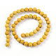 Synthetic Lava Rock Beads Strands G-S247-6mm-07-1-2