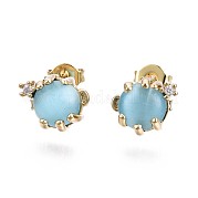 Серьги-гвоздики из циркония EJEW-S210-002-NR
