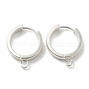 201 фурнитура для сережек-колец Huggie Hoop из нержавеющей стали STAS-A167-01U-S