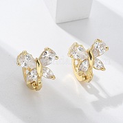 Латунные серьги обруча EJEW-R016-10G-02