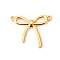Stainless Steel Pendants, Bowknot Charm, Golden, 20x24mm